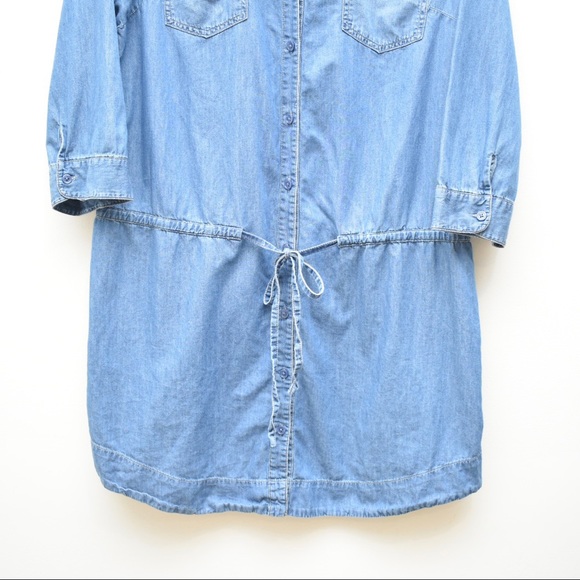 OLD NAVY Denim Pocket Tent Casual Knee Length Lg - Picture 4 of 7